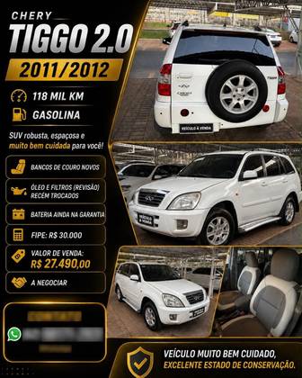 CAOA CHERY TIGGO 2.0 16V GASOLINA 4P MANUAL CAOA CHERY TIGGO 2.0 16V GASOLINA 4P MANUAL